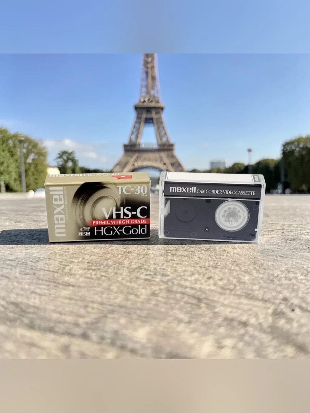 (Lot Of 2) Maxell HGX Gold TC-30 VHSC Premium High Grade Videotape Cassette Tape